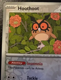 Hoothoot 077/131 Reverse Holo Common Prismatic Evolutions Pokemon TCG - Image 2