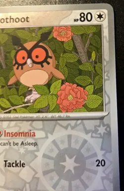 Hoothoot 077/131 Reverse Holo Common Prismatic Evolutions Pokemon TCG - Image 3