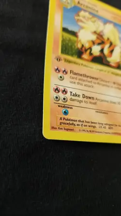 Pokemon 1999 Base Set 1st Edition Shadowless Arcanine #23 - Image 4