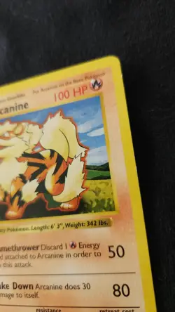 Pokemon 1999 Base Set 1st Edition Shadowless Arcanine #23 - Image 5