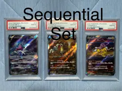 PSA 10 Sequential Suicune Entei Raikou V 215 218 213 Pokemon Japanese VSTAR Sar - Image 1