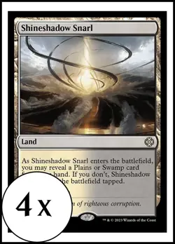 MTG - 4 x Shineshadow Snarl - Playset 4x x4 - Lost Caverns of Ixalan - Image 1