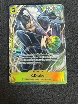 X.Drake op10-114 *Alternate Art* FULL ART HOLO FOIL - One Piece English - Image 1