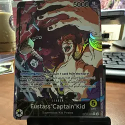 Bandai Eustass 'Captain' Kid OP10-099 Leader Parallel Foil Royal Blood 5000 One… - Image 1