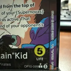 Bandai Eustass 'Captain' Kid OP10-099 Leader Parallel Foil Royal Blood 5000 One… - Image 3