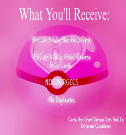 100 CUTE Pokemon TCG Card Lot! (80 Non Holo Cards + 20 Holo Cards) - Image 2