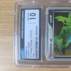 Tyranitar ex Holo Pokemon Card Unseen Forces 111/115 ARK BGS PSA 7 - Image 3