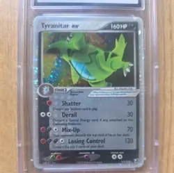 Tyranitar ex Holo Pokemon Card Unseen Forces 111/115 ARK BGS PSA 7 - Image 4