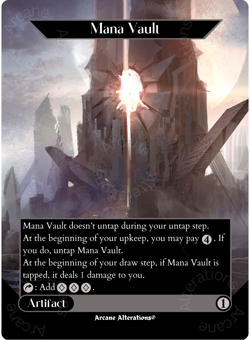 Mana Vault - Full Art Altered Art Custom Cards - Image 1