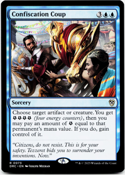 Confiscation Coup [Commander: Aetherdrift] MTG Magic NM/M 💧 - Image 3