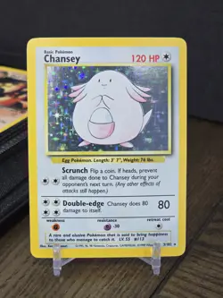 Pokemon Card Chansey Holo Rare 3/102 Base Set Unlimited WOTC 1999 Holo Vintage - Image 3