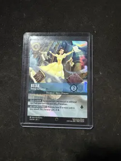 Disney Lorcana TCG the First Chapter Belle Strange but Special Enchanted Card - Image 1