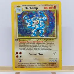 Machamp 8/102 Pokemon Card TCG Base Set Unlimited 1st Edition Rare Holo HP - Image 3