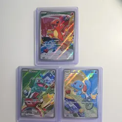 Pokemon First Partners Kanto Charmander Bulbasaur Squirtle Eng Cards 1 of each - Image 1