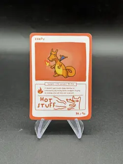 Pokedoodles Series 1 Zardy - Charizard 86/90 Pokemon Fan Art Derpy Card - Image 1
