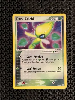 Pokemon Dark Celebi Holo Rare TCG Card #4/101 Hidden Legends Series - Image 1