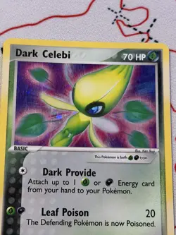 Pokemon Dark Celebi Holo Rare TCG Card #4/101 Hidden Legends Series - Image 3