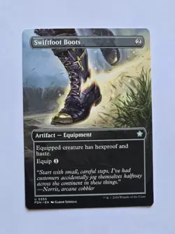 Swiftfoot Boots - Showcase - Foundations - Unplayed - Near Mint - MTG - Image 1
