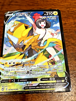 Zeraora V TG16/TG30 Trainer Gallery Holo Ultra Rare Pokemon Card NM - Image 1