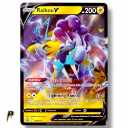 Raikou V 048/172 - 2022 Brilliant Stars Ultra Rare Holo Pokemon Card NM - Image 1