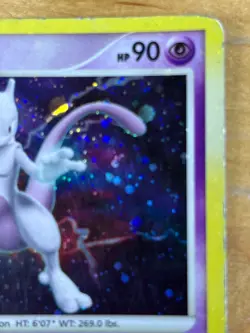 Mewtwo 9/100 Rare Holo Bleed Error Majestic Dawn 2008 Pokemon TCG Card - Image 3
