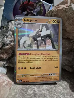 pokemon Cards Garganacl Stage2 Holo 1pcs+1pcs Sleeve 2023 # 104/182 - Image 1