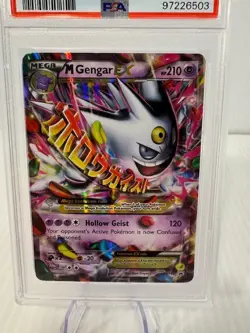 2016 Pokemon Black Star Promo Card Mega Gengar EX #XY166 HOLO PSA 9 TCG Graded - Image 5