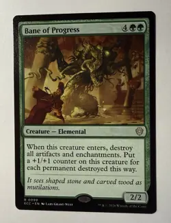 Bane of Progress 99 NM Lorwyn Eclipsed Commander MTG - Image 1