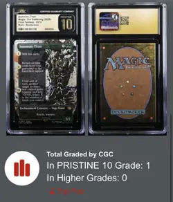 Summon: Titan (Borderless) #373 Final Fantasy FIN Magic MTG CGC PRISTINE 10 POP1 - Image 3