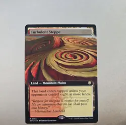 Turbulent Steppe (Extended Art) MTG SOC #0106 Pack Fresh Secrets of Strixhaven - Image 1