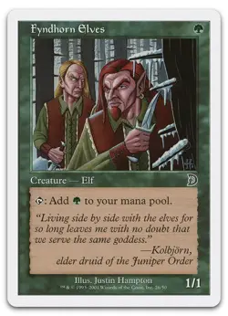 Fyndhorn Elves #26 (NM) Deckmasters Garfield vs Finkel DKM Magic MTG - Image 1