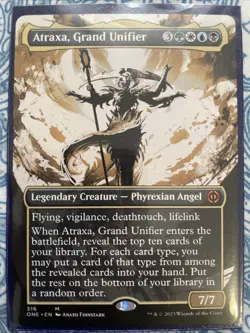 Atraxa, Grand Unifier #316 Phyrexia: All Will Be One Borderless Regular Mythic - Image 1