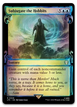 Subjugate the Hobbits (Showcase Scrolls) #426 (Foil) NM Lord of the Rings - Image 1