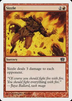 MTG Sizzle [Eighth Edition] Lightly Played Magic - Image 1