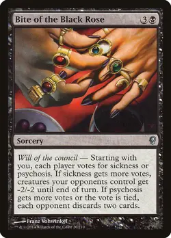 MTG Bite of the Black Rose [Conspiracy] Lightly Played Magic - Image 1