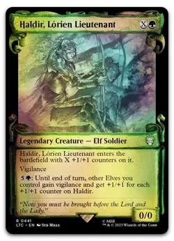 Haldir, Lorien Lieutenant (Showcase Scrolls) #441 (Foil) NM Lord of the Rings - Image 1