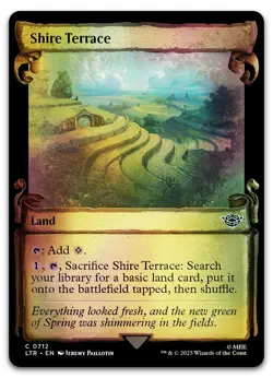 Shire Terrace (Showcase Scrolls) #712 (Foil) NM Lord of the Rings LTR Magic MTG - Image 1