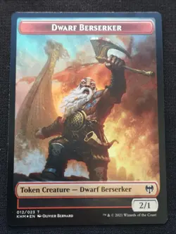 Tibalt, Cosmic Imposter Emblem / Dwarf Warrior Token- Foil - Kaldheim - 021/012 - Image 2