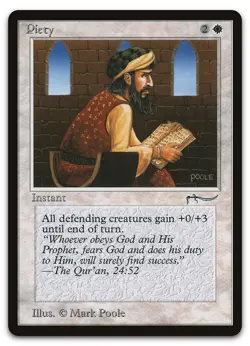 Piety (NM) Arabian Nights ARN Magic MTG - Image 1