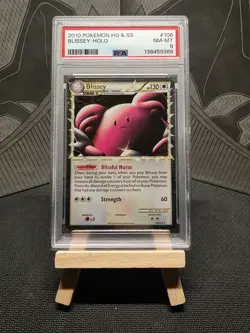 2010 POKEMON HEARTGOLD & SOULSILVER #106 BLISSEY-HOLO PSA 8 - Image 1