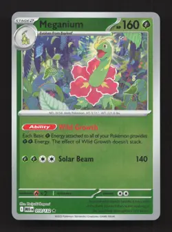Meganium 010/132 Rare Mega Evolution Pokemon Reverse Holo Near Mint - Image 1