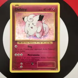 The Pokemon Company Clefairy 63/108 Evolutions Holo Rare 40 HP English - Image 1
