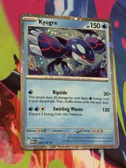 Pokemon Mega Evolution - #34/132 Kyogre Cosmos Holo - Image 1