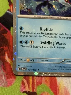 Pokemon Mega Evolution - #34/132 Kyogre Cosmos Holo - Image 4