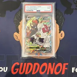 PSA 9 MINT 2021 Pokemon Evolving Skies DURALUDON V #198 Full Art Ultra Rare Holo - Image 1