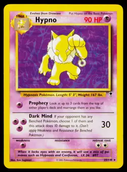 Hypno Normal #025/110 Rare Pokemon Legendary Collection NM - Image 1