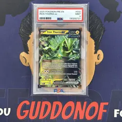 PSA 9 MINT 2025 Pokemon Prismatic Evolutions IRON THORNS EX #032 Holo - Image 1
