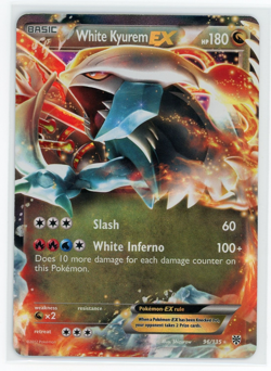 Pokemon TCG - White Kyurem EX 96/135 - Plasma Storm - Ultra Rare - Image 1