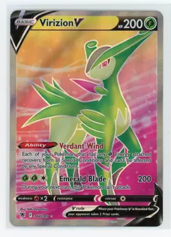 Pokemon TCG - Virizion V 164/189 - Astral Radiance - Full Art - Image 1