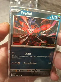 Pokemon - Yveltal - 088/132 - MEG - Promo - Cosmos Holo - Stamped - 1x Swirl -NM - Image 3